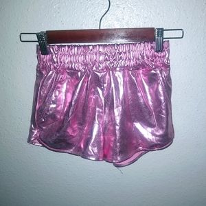 Pumkino XS Girls Barbie Pink Metallic Dance Shorts Kids